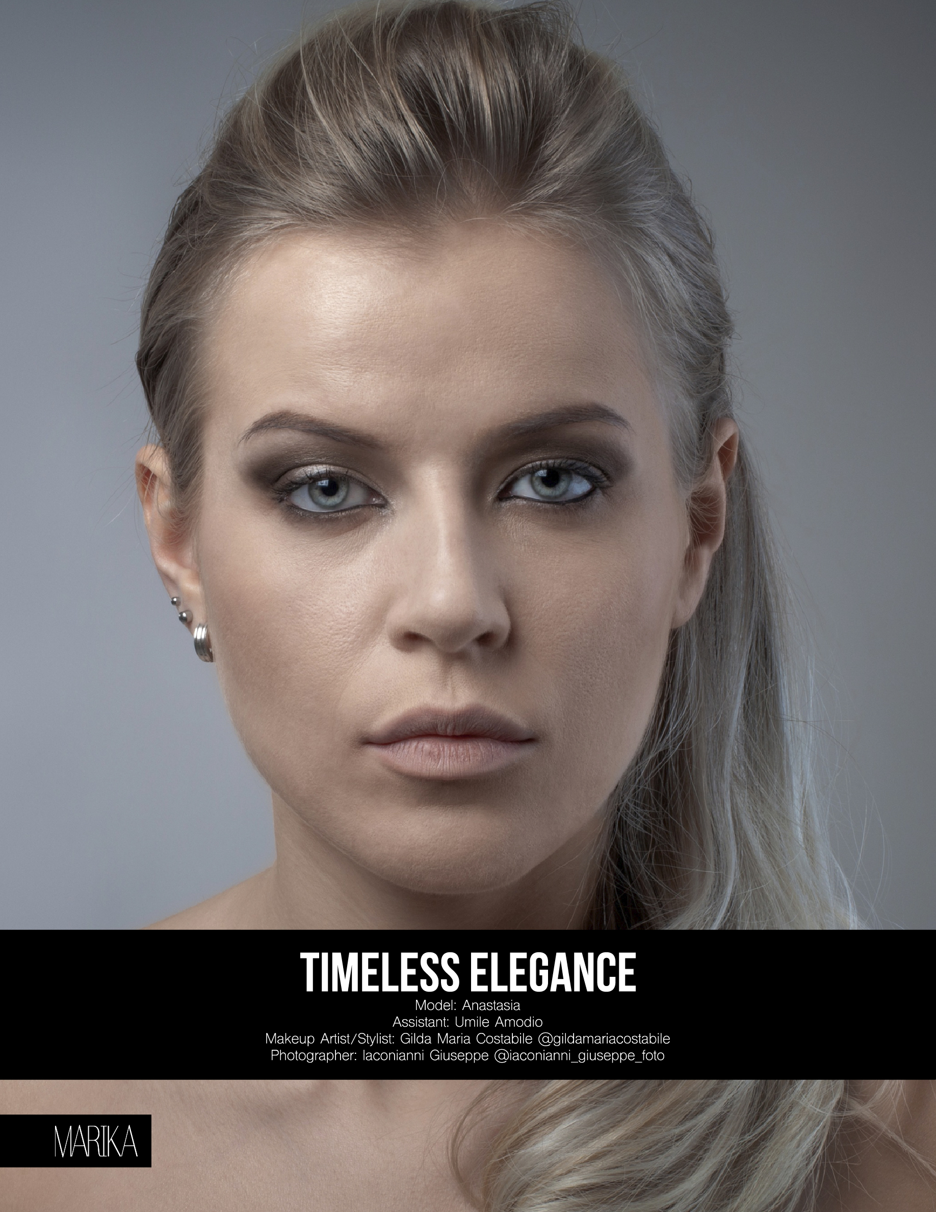 alt="Ritratto di moda editoriale intitolato 'Timeless Elegance' realizzato da Giuseppe Iaconianni, fotografo moda a Milano e Calabria"