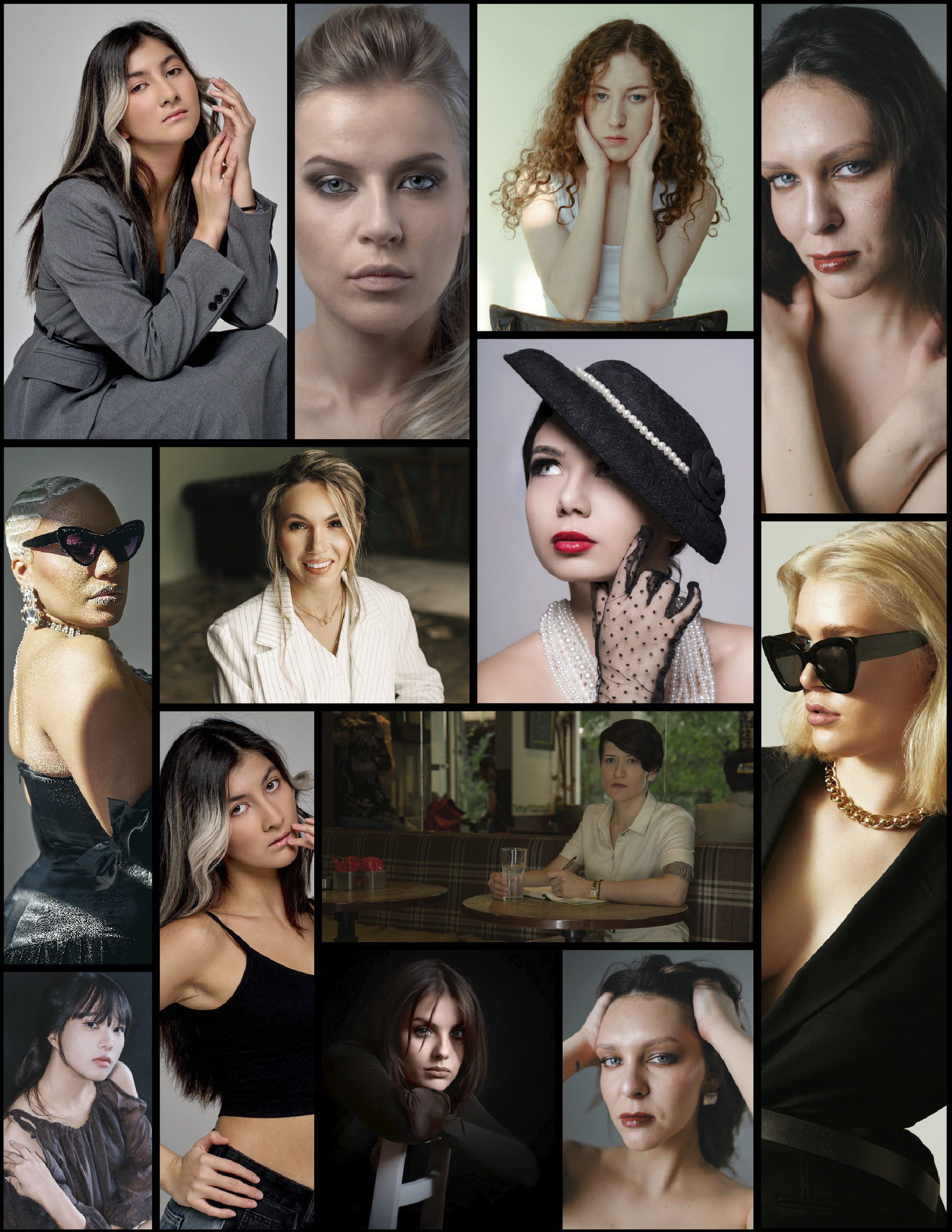 alt="Ritratto di moda editoriale intitolato 'Timeless Elegance' realizzato da Giuseppe Iaconianni, fotografo moda a Milano e Calabria"